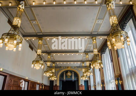 La Maison municipale de Prague est avant tout la ville de style Art Nouveau, et l'un des plus beaux d'Europe. Banque D'Images