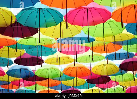 Full Frame shot de parasols colorés Banque D'Images