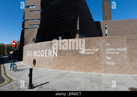 Le commutateur Chambre une prolongation de dix étages la Tate Modern Art Gallery, Londres. Conçu par Herzog & de Meuron, ouvert Juin 2016 Banque D'Images