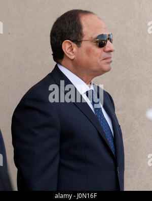Le président égyptien, Abdel Fattah al-Sisi Banque D'Images