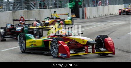 E Formula Racing dans les rues de Miami USA Banque D'Images