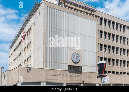 Ambassade des États-Unis en Israël - 4 avril 2017, Tel Aviv-Jaffa, Israël Banque D'Images