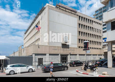 Ambassade des États-Unis en Israël - 4 avril 2017, Tel Aviv-Jaffa, Israël Banque D'Images