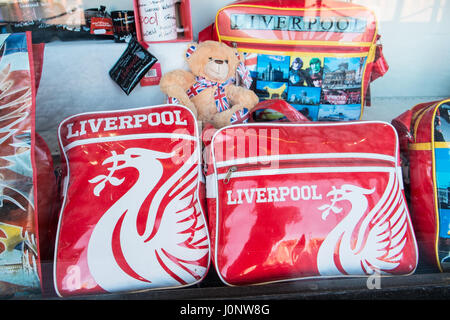 Liverpool,logo,Liverbird,Albert Dock,souvenirs,magasin,Liverpool, Merseyside, Angleterre,UNESCO,Ville du patrimoine mondial,Ville,Nord,Nord,Angleterre,English,UK. Banque D'Images