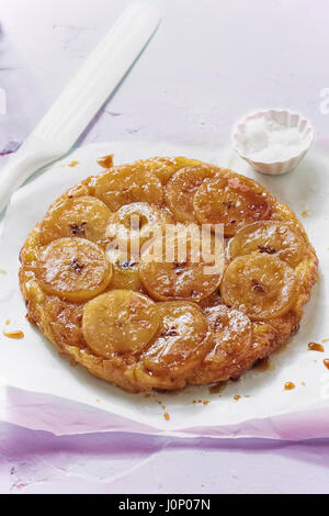 Tarte tatin - Tarte fine aux pommes caramel Banque D'Images