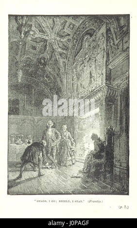 Une image de la page 6 de 'le Maître de Ballantrae', avec des illustrations de W. Hole, capturant des moments clés du conte. Banque D'Images