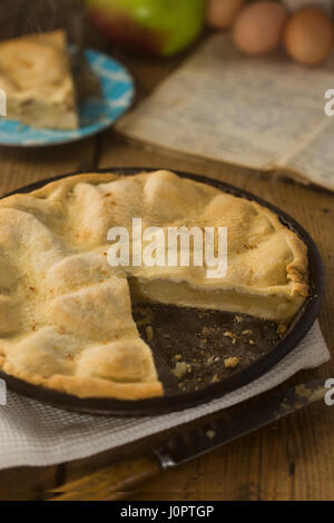 Tarte aux pommes grand-mère Banque D'Images