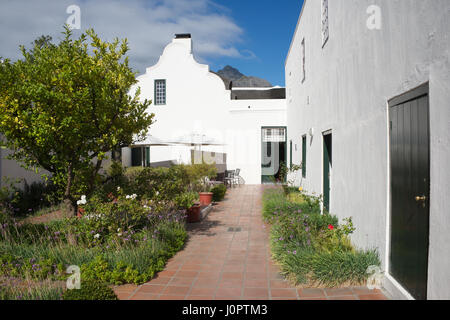 Cour intérieure architecture Cape Dutch Mowbray Cape Town Afrique du Sud Banque D'Images