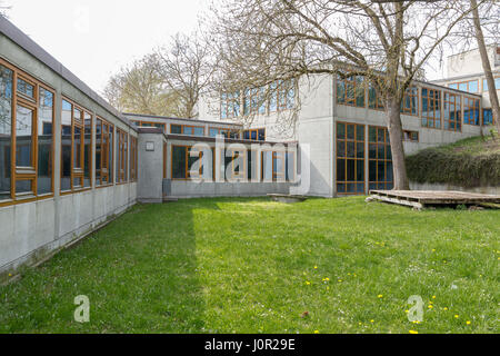 L'École de design d'Ulm (Hochschule für Gestaltung) à Ulm, Allemagne. Banque D'Images