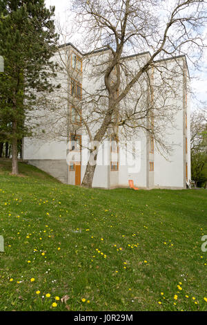 L'École de design d'Ulm (Hochschule für Gestaltung) à Ulm, Allemagne. Banque D'Images