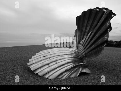 Coquille Saint-Jacques sculpture, Aldeborough,Suffolk. England UK Banque D'Images