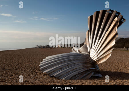 Coquille Saint-Jacques sculpture, Aldeborough,Suffolk. England UK Banque D'Images