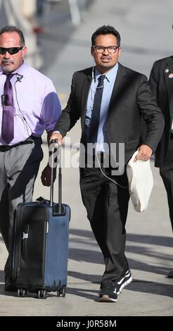 Michael Pena vu arriver à l'ABC Studios pour Jimmy Kimmel Live avec : Michael Pena Où : Los Angeles, California, United States Quand : 16 Mars 2017 Banque D'Images