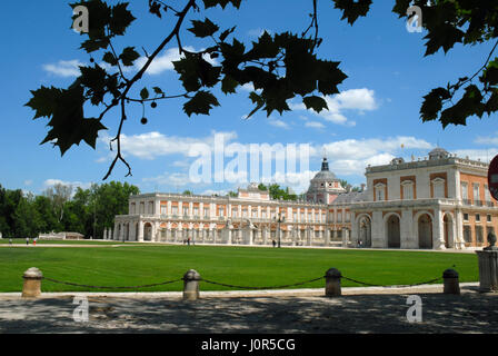 Palais Royal du xviiie siècle, Aranjuez, Madrid, Espagne. Banque D'Images