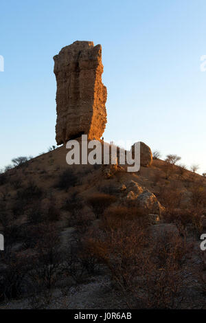 Vingerklip dans le Damaraland, Namibie Banque D'Images