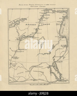 Image prise à partir de la page 13 de "l'ensemble du Sub-Arctics du Canada. Un voyage de 3 200 kilomètres en canoë et à raquettes ... Avec illustrations, etc' Banque D'Images