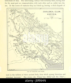 Une image tirée de « la lutte des Nations », représentant les civilisations antiques de l'Égypte, de la Syrie et de l'Assyrie, avec un accent sur leurs conflits historiques et leurs interactions culturelles, y compris des cartes et des illustrations. Banque D'Images