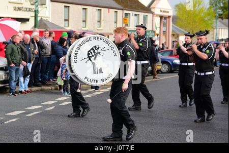 Plus Carrok, comté de Tyrone. Apr 16, 2017. Un républicain de Pâques 1916 défilé de commémoration et de rallye, comté de Tyrone. Credit : Mark Winter/Alamy Live News Banque D'Images