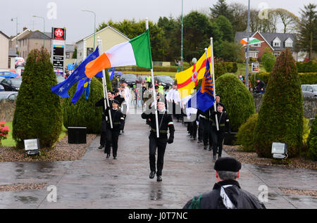 Plus Carrok, comté de Tyrone. Apr 16, 2017. Un républicain de Pâques 1916 défilé de commémoration et de rallye, comté de Tyrone. Credit : Mark Winter/Alamy Live News Banque D'Images