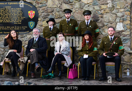 Plus Carrok, comté de Tyrone. Apr 16, 2017. Un républicain de Pâques 1916 défilé de commémoration et de rallye, comté de Tyrone. Credit : Mark Winter/Alamy Live News Banque D'Images