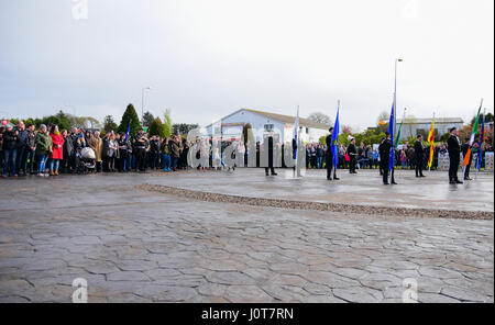 Plus Carrok, comté de Tyrone. Apr 16, 2017. Un républicain de Pâques 1916 défilé de commémoration et de rallye, comté de Tyrone. Credit : Mark Winter/Alamy Live News Banque D'Images