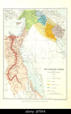 'La lutte des Nations' explore les civilisations antiques de l'Égypte, de la Syrie et de l'Assyrie, en se concentrant sur leurs conflits et leurs interactions. Édité par A. H. Sayce, l'œuvre comprend des cartes et des illustrations qui aident à visualiser les luttes historiques et l'ascension et la chute de ces puissantes Nations anciennes. Banque D'Images