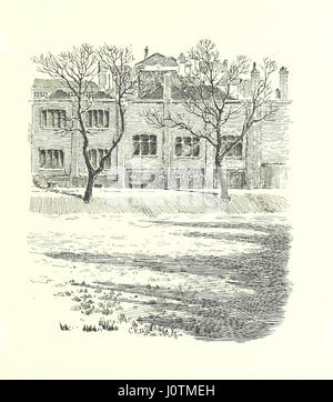 Cette image, tirée de la page 39 de 'Charterhouse. 1611-1895,' illustre l'histoire de la Chartreuse, une institution historique importante en Angleterre, en utilisant des dessins à la plume et à l'encre. Le livre donne un aperçu de son histoire de 1611 à 1895. Banque D'Images