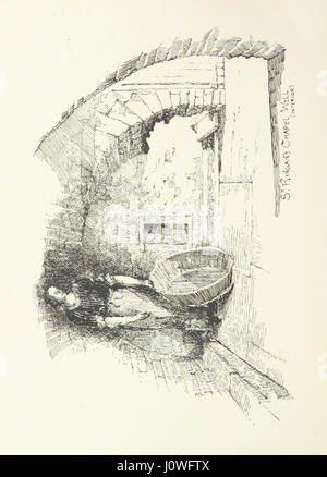 Cette image de 'Old Nooks of Stirling' montre une vue détaillée des sites historiques et des coins cachés de Stirling. L’œuvre descriptive de J. S. Fleming offre un regard intime sur le passé de la ville à travers ses caractéristiques moins connues. Banque D'Images