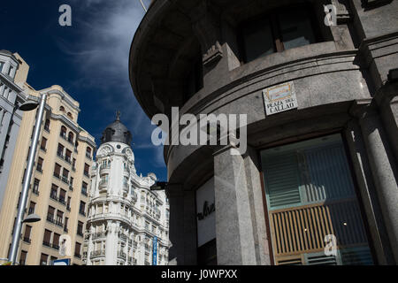 Plaza del Calao, Madrid, Espagne Banque D'Images