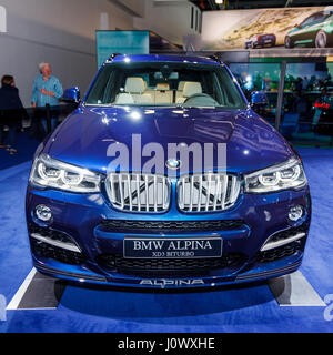 Francfort, Allemagne - 23 septembre 2015 : BMW ALPINA présentés sur le 66e International Motor Show Banque D'Images