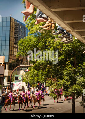 Défilé du Stampede de Calgary. Calgary, Alberta Canada Banque D'Images