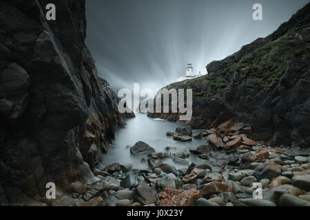 Fanad Head Lighthouse at night, Co Donegal, Irlande Banque D'Images