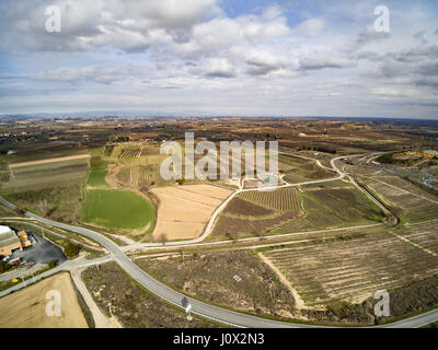 Vue aérienne de Lleida, Espagne Banque D'Images