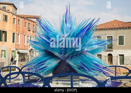 Comète en verre de Murano Verre Star - sculpture - Cometa di Vetro par Simone Cenedese, Murano, Veneto, Italie Banque D'Images