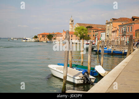 Fondamenta Venier, Murano, Veneto, Italie Banque D'Images