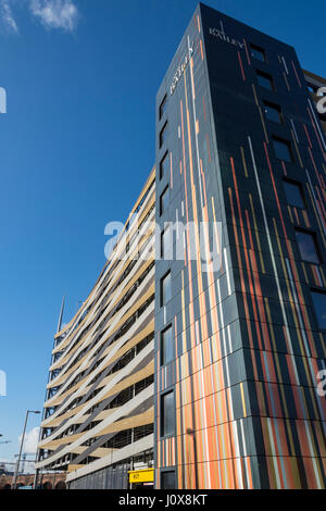 La nouvelle rue Bailey à plusieurs étages Immeuble, Salford, Manchester, Angleterre, RU Banque D'Images