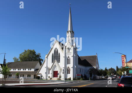 First Presbyterian Church, construite en 1874 à Napa, en Californie Banque D'Images