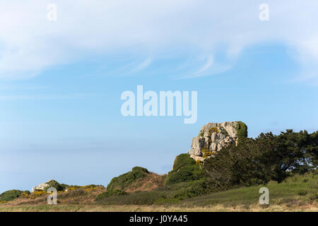 Rochers, Côte d'Armor, Bretagne Banque D'Images