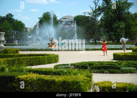 Palais Royal du xviiie siècle, Aranjuez, Madrid, Espagne. Banque D'Images