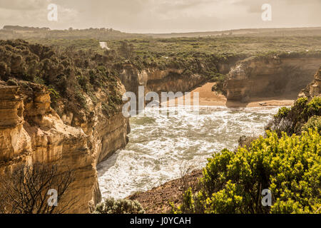 Loch Ard Gorge sur la Great Ocean Road, Victoria, Australie Banque D'Images