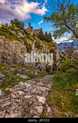 La Croatie Dalmatie vue depuis la forteresse de Klis Banque D'Images