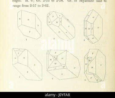 Ce manuel fournit un guide complet de la minéralogie de la Grande-Bretagne et de l'Irlande. Il couvre divers minéraux trouvés dans ces régions, offrant des descriptions et des classifications détaillées. Banque D'Images