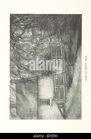 *Le pays d’origine de R. L. Stevenson* emmène les lecteurs à travers la vallée de l’eau de Leith, retraçant le paysage qui a inspiré Robert Louis Stevenson. Avec des illustrations de Joseph Brown, le livre offre une vue panoramique de la campagne écossaise. Banque D'Images
