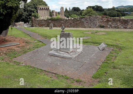 La tombe de Diarmuid MacMurrough dans l'église de la cathédrale de St Edan, église d'Irlande, Ferns, comté de Wexford, Irlande (Eire). Banque D'Images