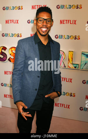 Los Angeles, Californie, USA. Apr 17, 2017. Alphonso McAuley au ''Girlboss'' première projection à l'ArcLight Theatre le 17 avril 2017 à Los Angeles, CA Crédit : Kathy Hutchins/via Zuma Zuma/fil Wire/Alamy Live News Banque D'Images