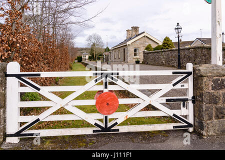 Belcoo signaleur ferroviaire's house, aujourd'hui une résidence privée. Banque D'Images