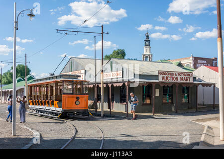 La vieille ville à 'le grand trou', South Circular Road, Kimberley, dans le Nord de la Province du Cap, Afrique du Sud Banque D'Images