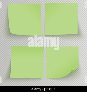 Sticky bureau autocollants Illustration de Vecteur