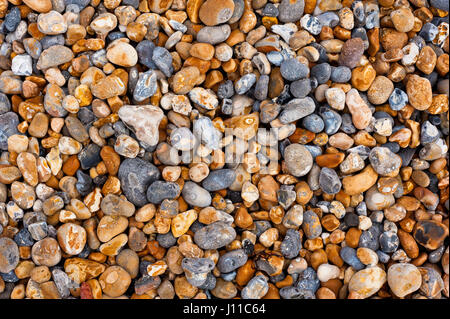 Portrait de cailloux colorés et des pierres sur une plage Banque D'Images