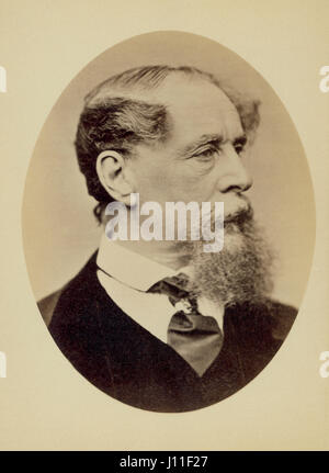 Charles Dickens (1812-1870), écrivain anglais, Portrait, 1867 Banque D'Images